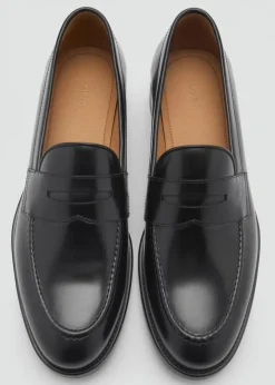 MANGO Akcesoria|Buty*Skórzane mokasyny zamszowe