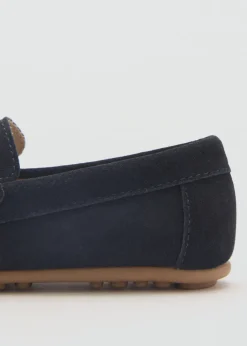 Dzieci MANGO Buty*Skórzane mokasyny zamszowe
