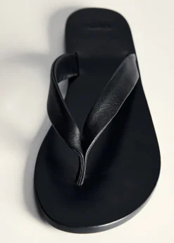 MANGO Buty|Akcesoria Skórzane*Skórzane sandały z pasków