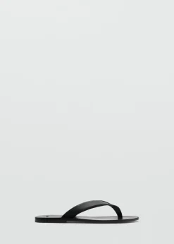 MANGO Buty|Akcesoria Skórzane*Skórzane sandały z pasków