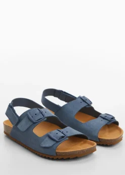 Dzieci MANGO Buty|Buty*Skórzane sandały ze sprzączkami