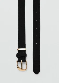 MANGO Paski|Akcesoria Skórzane*Skórzany pasek z klamrą