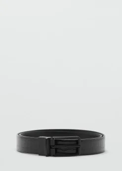 MANGO Skóra|Paski I Szelki*Skórzany pasek z wężowym wykończeniem