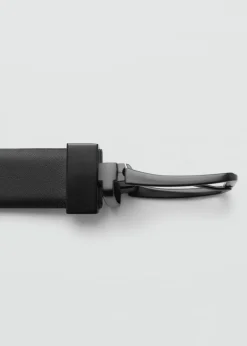 MANGO Skóra|Paski I Szelki*Skórzany pasek z wężowym wykończeniem