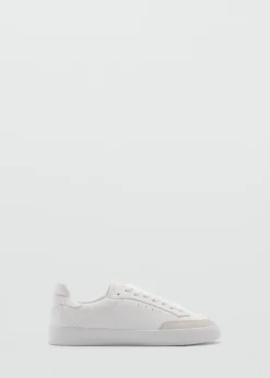 MANGO Buty*Sneakersy skórzane wstawki