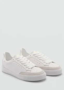 MANGO Buty*Sneakersy skórzane wstawki