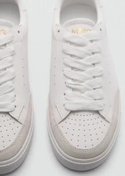 MANGO Buty*Sneakersy skórzane wstawki