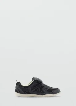 MANGO Buty|Akcesoria Skórzane*Sneakersy skórzane wstawki