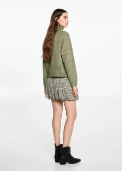 MANGO Spódnice*Spódnica bombka z nadrukiem w kwiaty