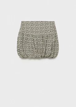 MANGO Spódnice*Spódnica bombka z nadrukiem w kwiaty