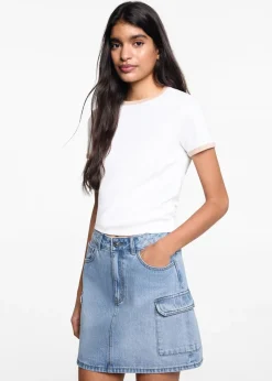 MANGO Spódnice*Spódnica cargo z denimu