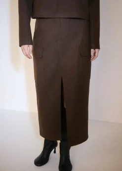 MANGO Spódnice*Spódnica cargo z rozcięciem