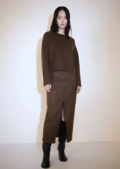 MANGO Spódnice*Spódnica cargo z rozcięciem