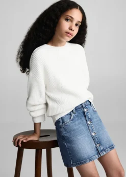 Dzieci MANGO Szorty I Spódnice*Spódnica denim z guzikami