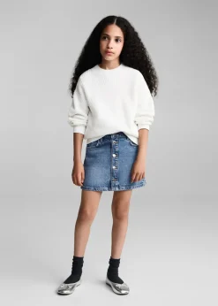 Dzieci MANGO Szorty I Spódnice*Spódnica denim z guzikami