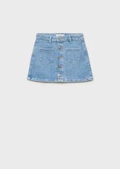 Dzieci MANGO Szorty I Spódnice*Spódnica denim z guzikami
