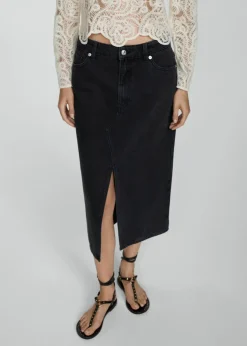 MANGO Spódnice*Spódnica dżinsowa midi