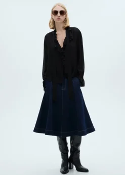 MANGO Spódnice*Spódnica dżinsowa o rozszerzanym kroju