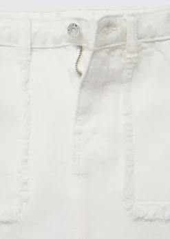 Dzieci MANGO Szorty I Spódnice*Spódnica dżinsowa z postrzępionymi wykończeniami