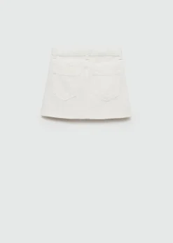 Dzieci MANGO Szorty I Spódnice*Spódnica dżinsowa z postrzępionymi wykończeniami