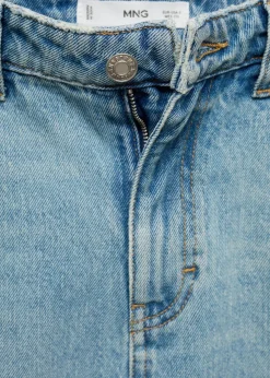 MANGO Spódnice*Spódnica dżinsowa z postrzępionym dołem