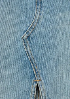 MANGO Spódnice*Spódnica dżinsowa z postrzępionym dołem