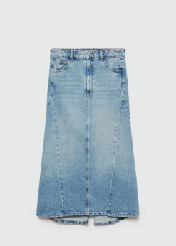 MANGO Spódnice*Spódnica dżinsowa z rozcięciem