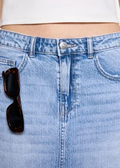 MANGO Spódnice*Spódnica dżinsowa z rozcięciem