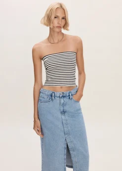 MANGO Spódnice*Spódnica dżinsowa z rozcięciem