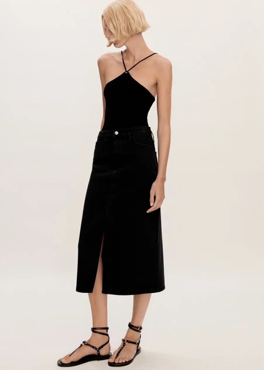 MANGO Spódnice*Spódnica dżinsowa z rozcięciem