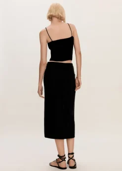 MANGO Spódnice*Spódnica dżinsowa z rozcięciem