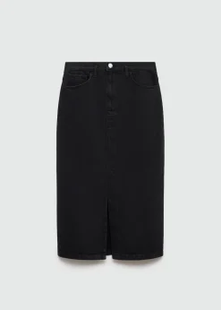 MANGO Spódnice*Spódnica dżinsowa z rozcięciem
