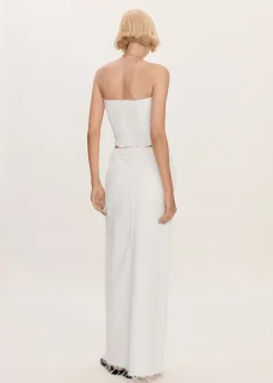 MANGO Spódnice*Spódnica dżinsowa z rozcięciem