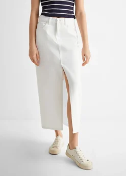 MANGO Spódnice*Spódnica dżinsowa z rozcięciem