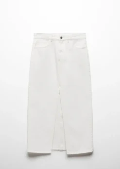 MANGO Spódnice*Spódnica dżinsowa z rozcięciem