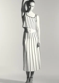 MANGO Spódnice*Spódnica dzianinowa w paski