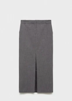 MANGO Spódnice*Spódnica garniturowa w prążki