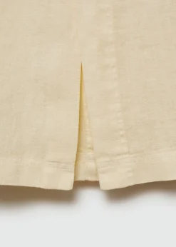 MANGO Spódnice*Spódnica lniana z rozcięciem