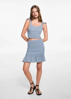 MANGO Spódnice*Spódnica marszczona z falbankami