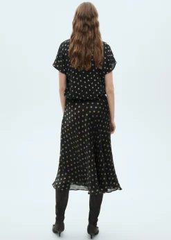 MANGO Spódnice*Spódnica midi w grochy