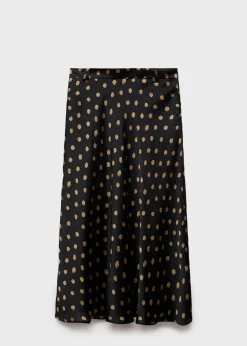 MANGO Spódnice*Spódnica midi w grochy