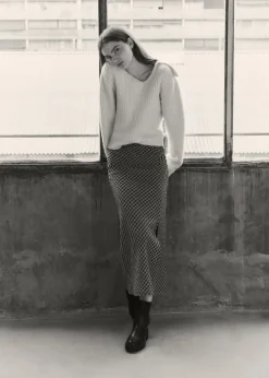 MANGO Spódnice*Spódnica midi w kratę