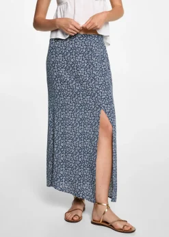 MANGO Spódnice*Spódnica midi w kwiaty