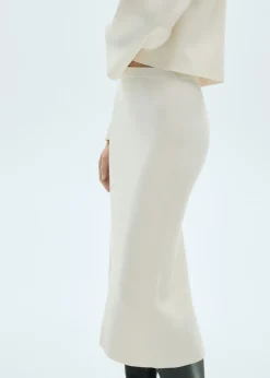 MANGO Spódnice*Spódnica midi z cienkiej dzianiny