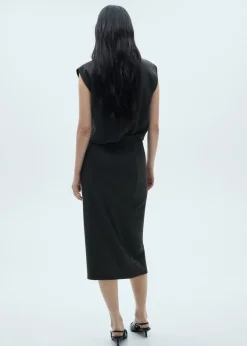 MANGO Spódnice*Spódnica midi z dzianiny