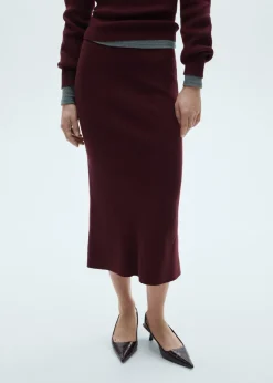 MANGO Spódnice*Spódnica midi z dzianiny