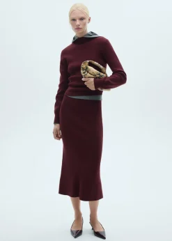 MANGO Spódnice*Spódnica midi z dzianiny