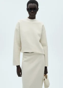 MANGO Spódnice*Spódnica midi z dzianiny bouclé