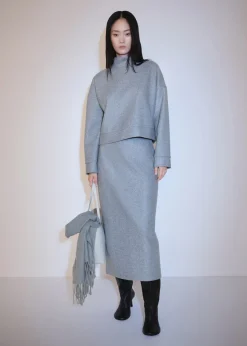 MANGO Spódnice*Spódnica midi z dzianiny dresowej