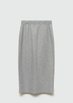MANGO Spódnice*Spódnica midi z dzianiny dresowej